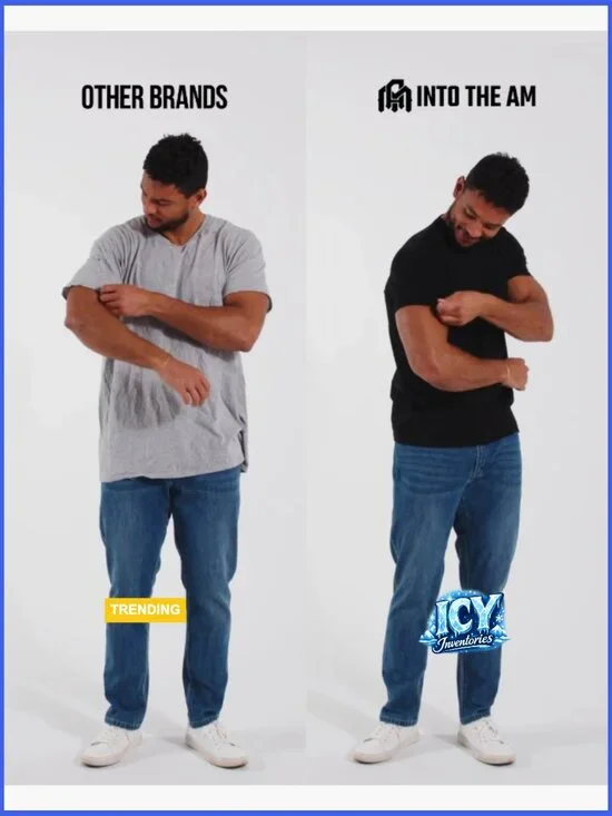 Soft Cotton Blend Athletic Fit Crew Neck T-Shirt for Men - Picture 7 of 7